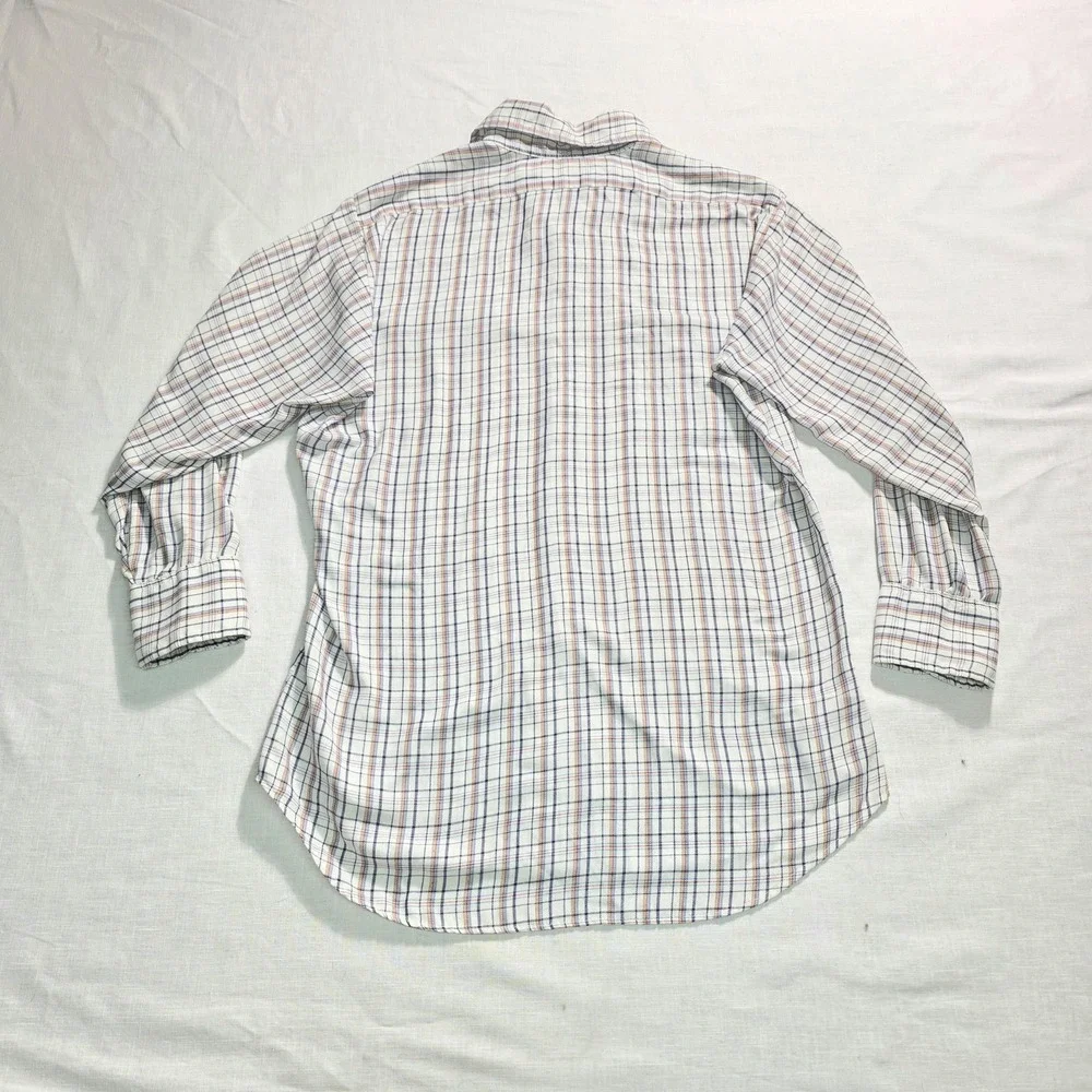 Vtg 70s Levi's Shirt Mens Medium Plaid Long Sleeve Button‎ Down Western Disco